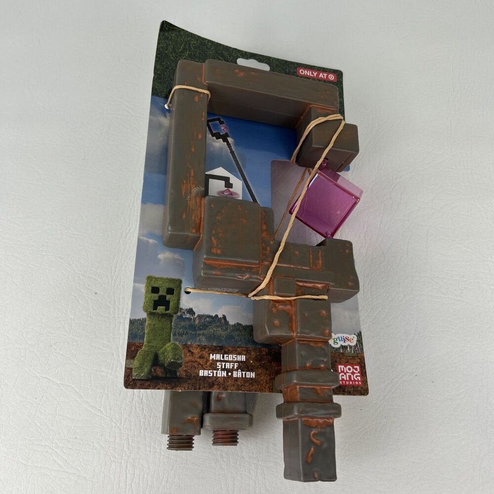 Minecraft Movie Malgosha Piglin Staff Hand Held Prop Halloween Cosplay Disguise - Picture 2 of 7
